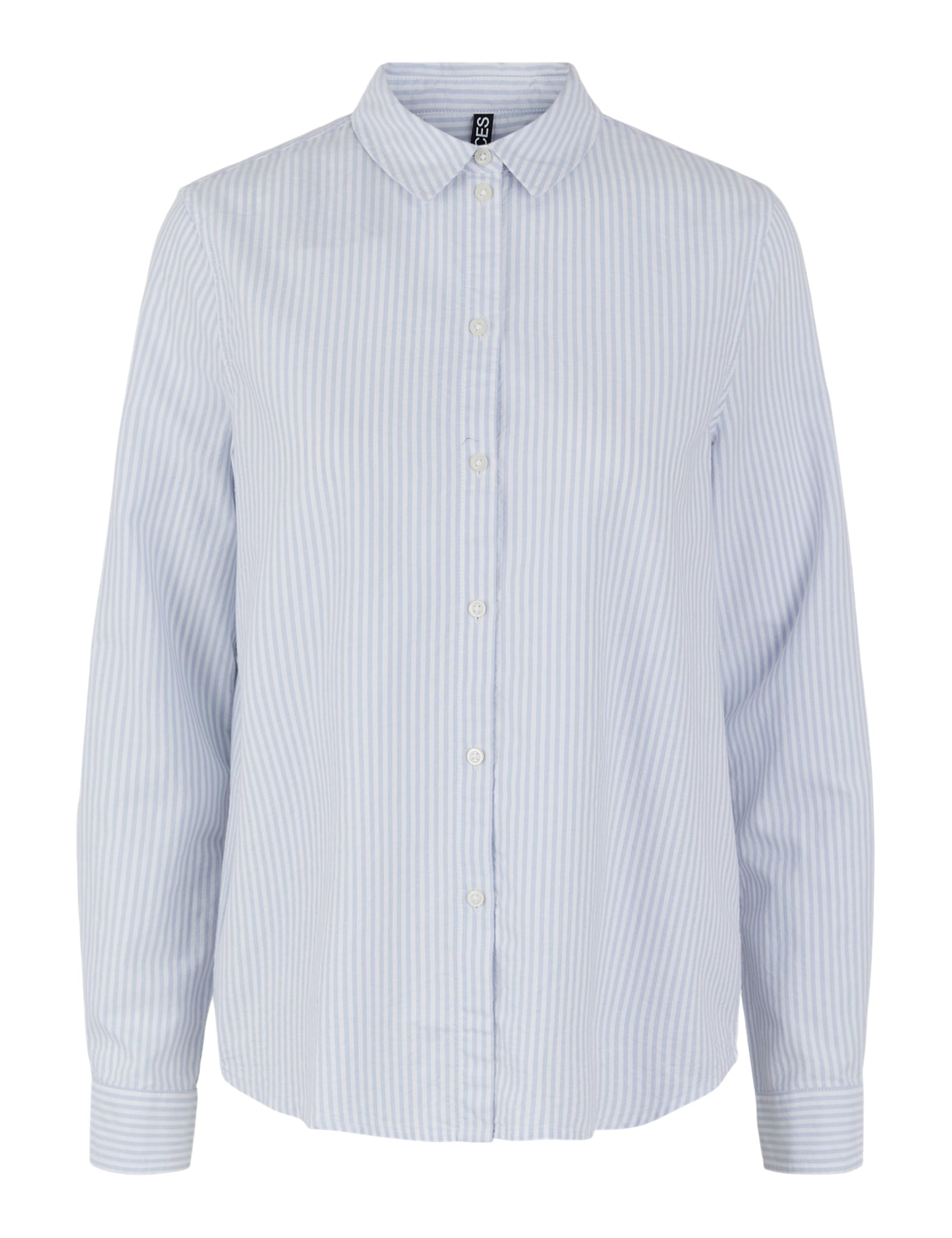 Pieces Pcirena LS Oxford Shirt camicia donna bianco cotone