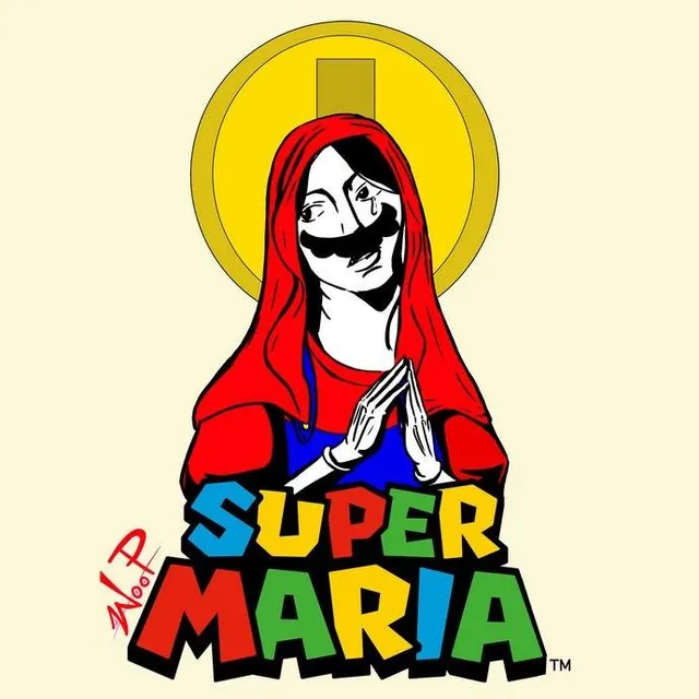 Woop Super Maria maglietta cotone unisex