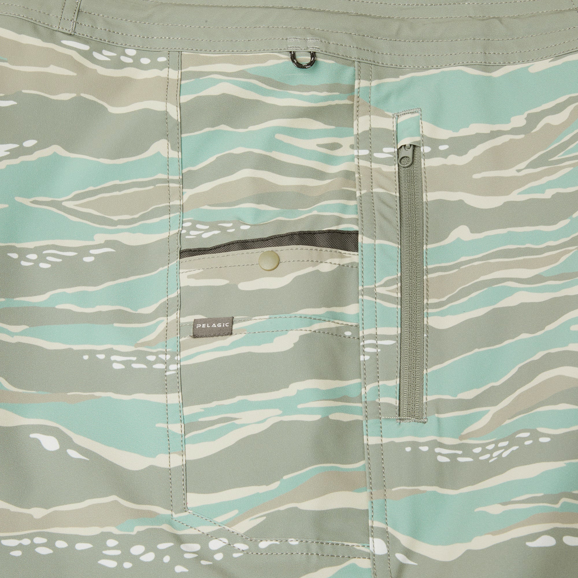 Pelagic Leaderman boardshort pesca mangrove mimetico