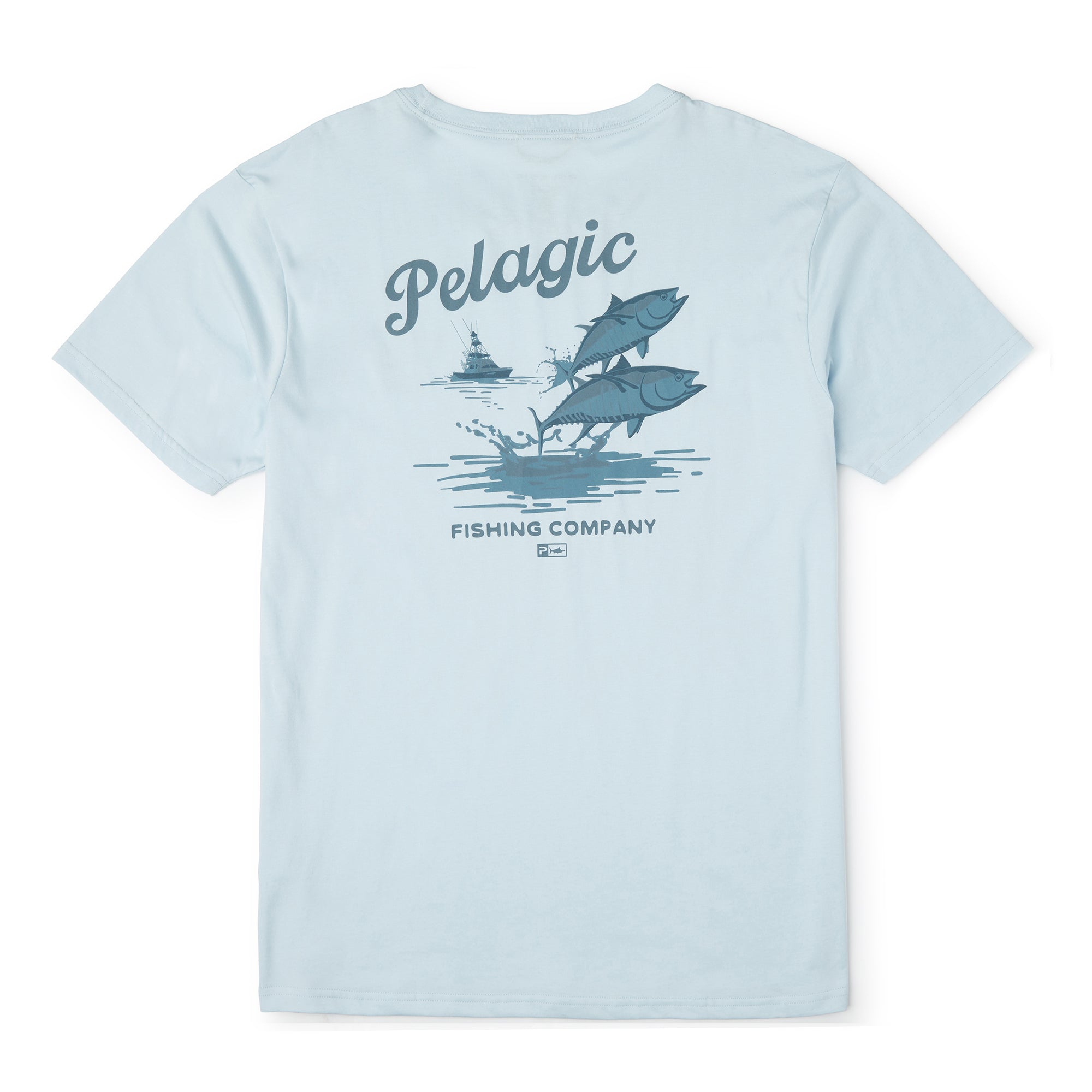 Pelagic Jumpers t-shirt uomo azzurra cotone