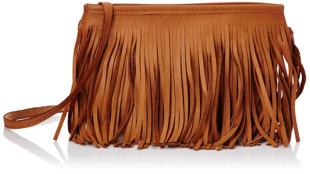 Pieces Pcjinger borsa a tracolla piccola con frange