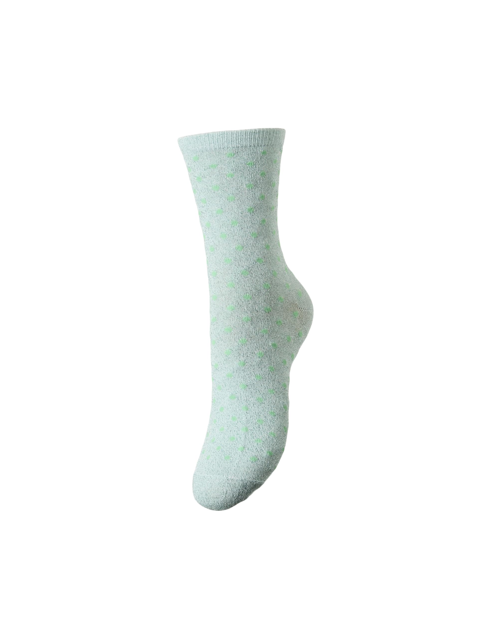 PIECES Pcsebby Glitter Long Pattern Noos BC Calzini Azzurro