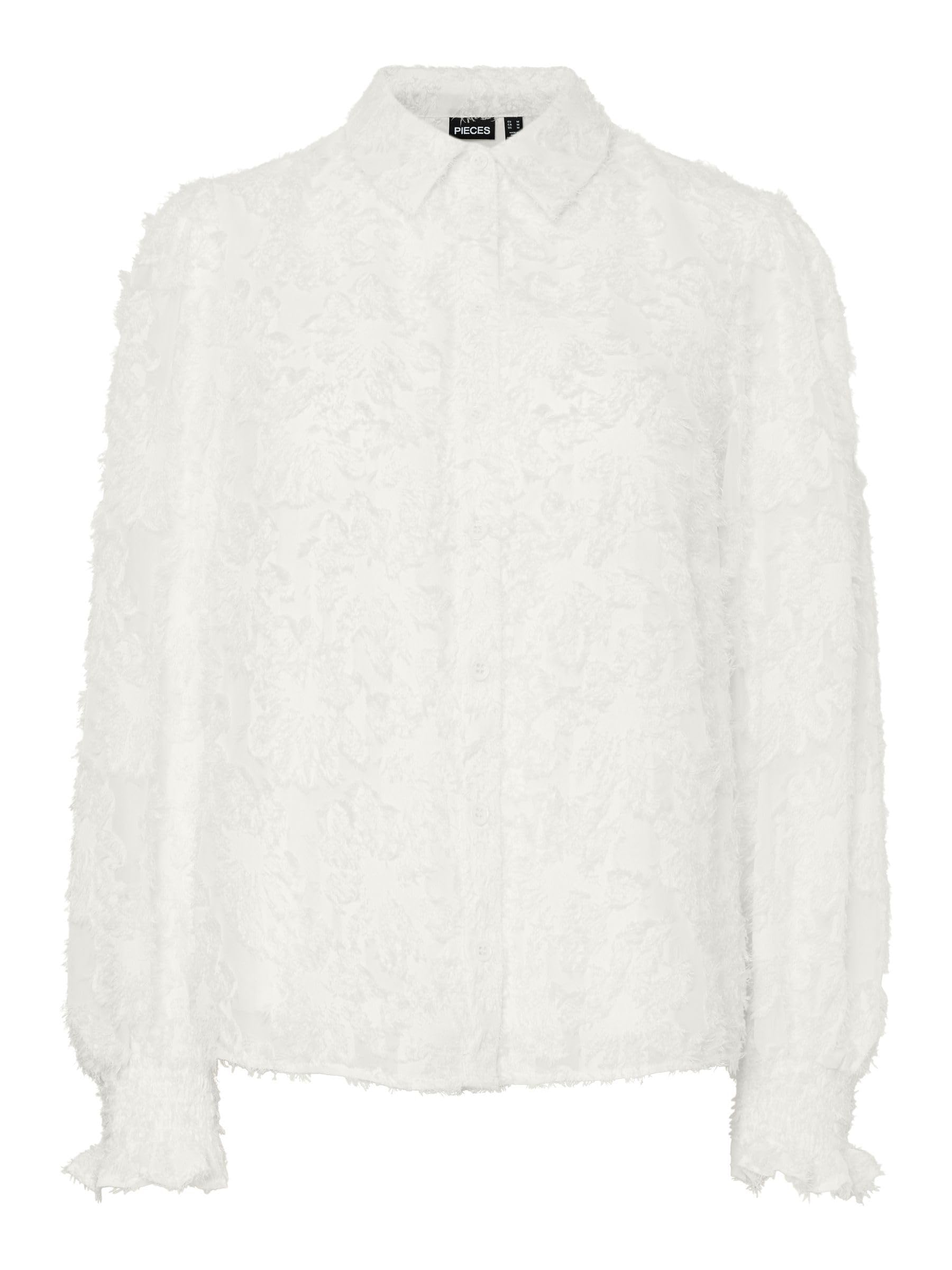 Pieces Pcpina LS Shirt camicia donna maniche lunghe