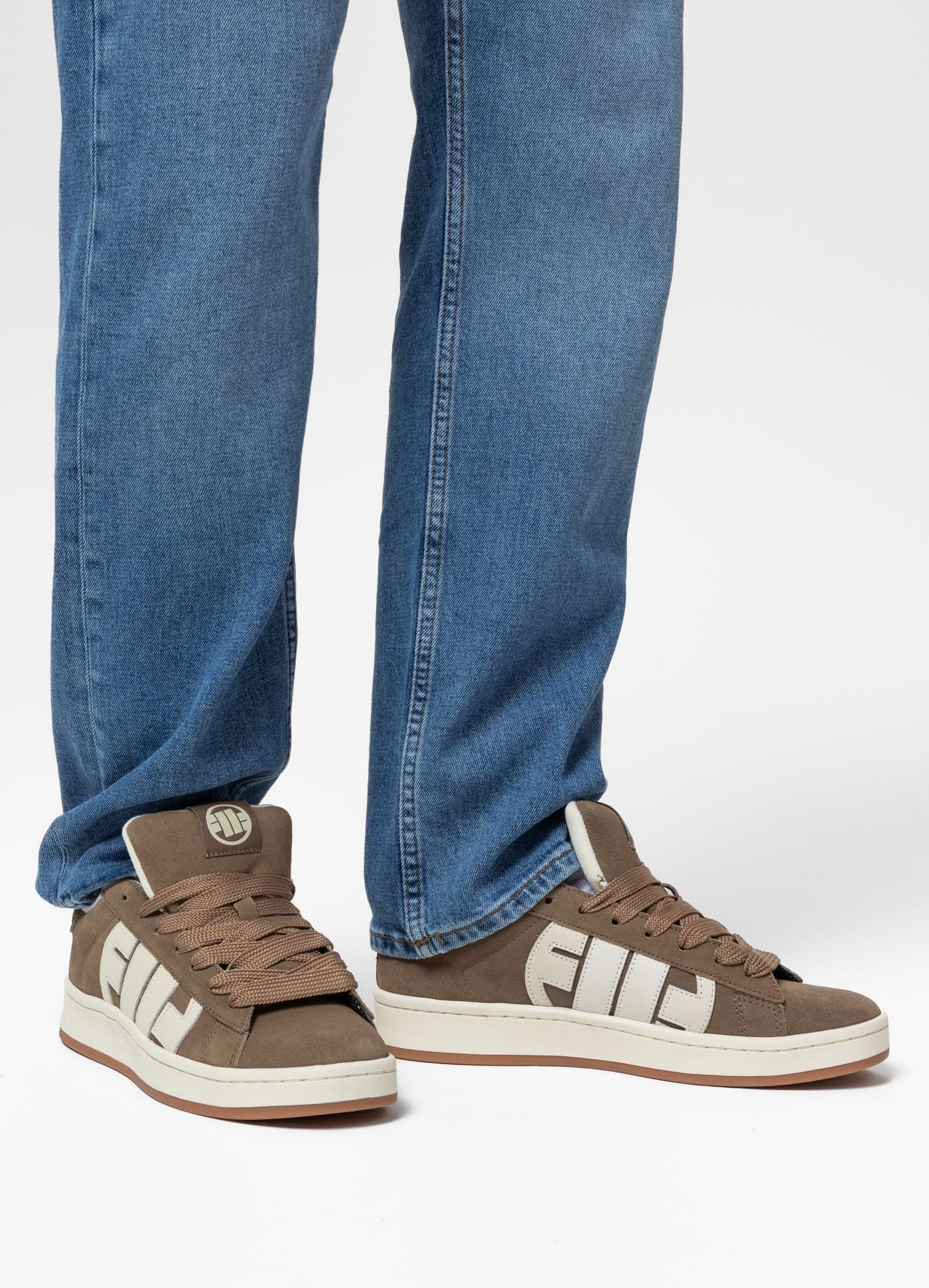 Pitbull Walker Logo sneakers uomo in camoscio