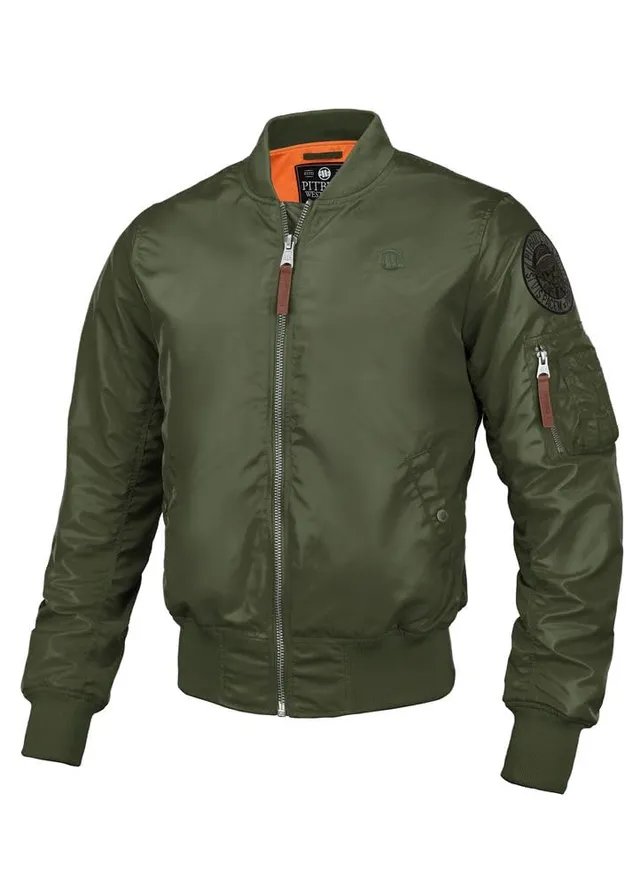 Pitbull Flyers Bomber giacca uomo nylon arancione