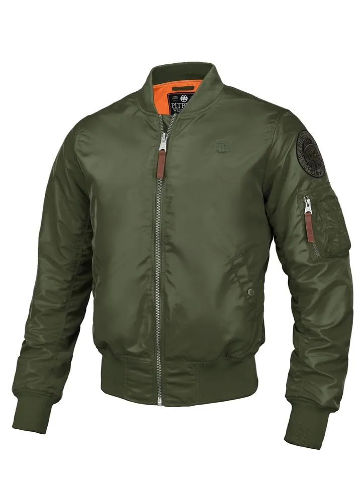 Pitbull Flyers Bomber giacca uomo nylon arancione