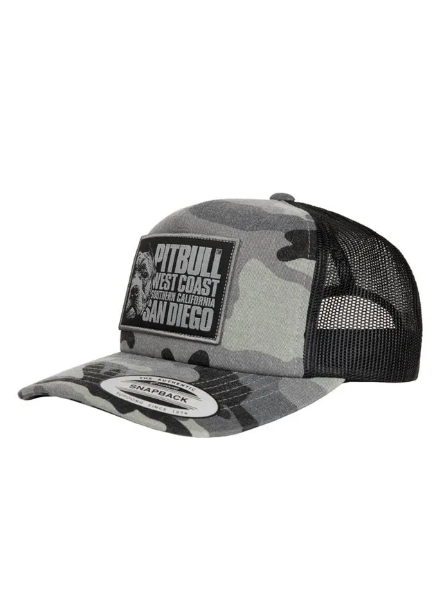 Pit Bull West Coast Blood Dog cappellino trucker mimetico