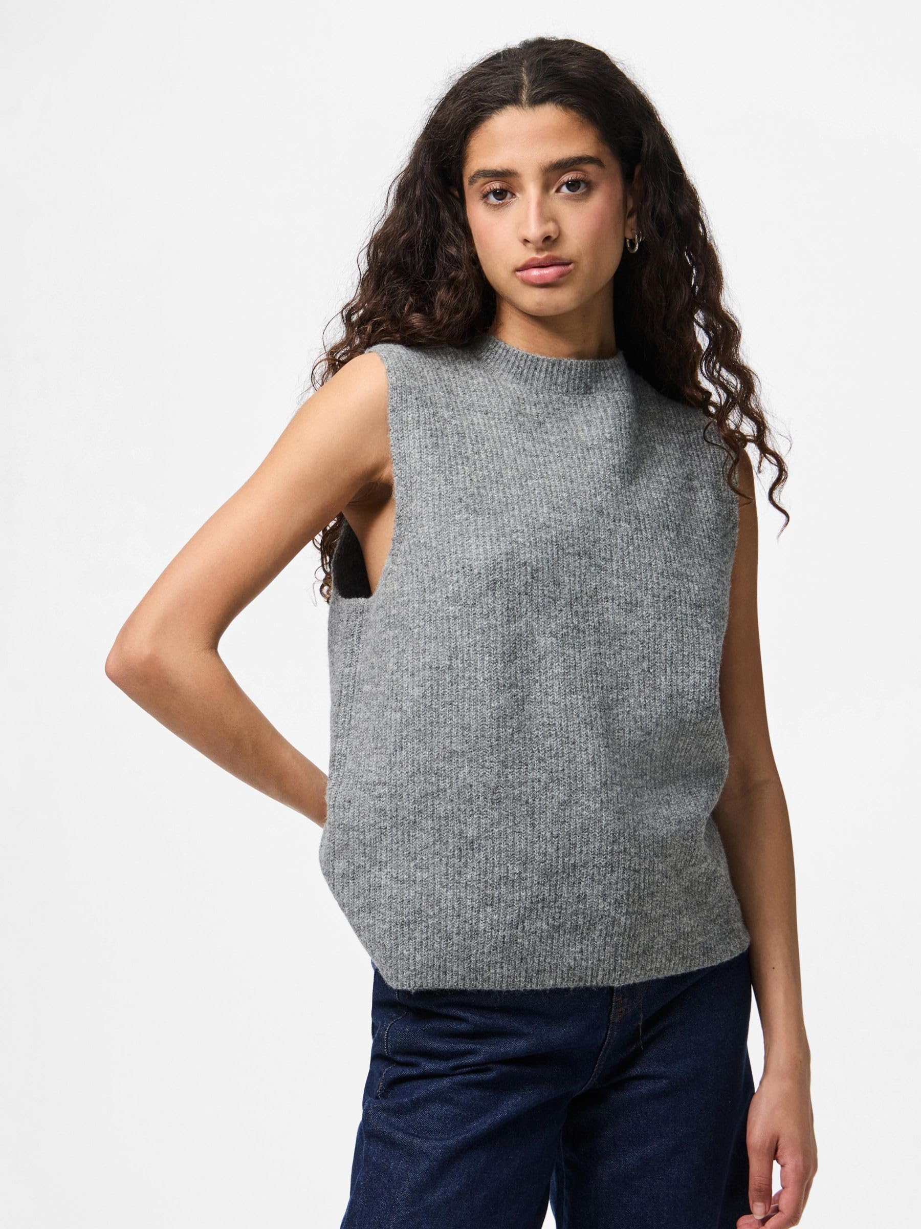 Pieces Pcsilly gilet maglia donna senza maniche