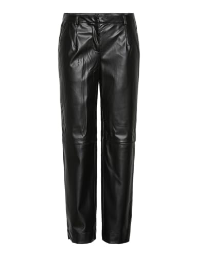 Pieces Pcneeth MW Pu Pants pantaloni donna taglia M