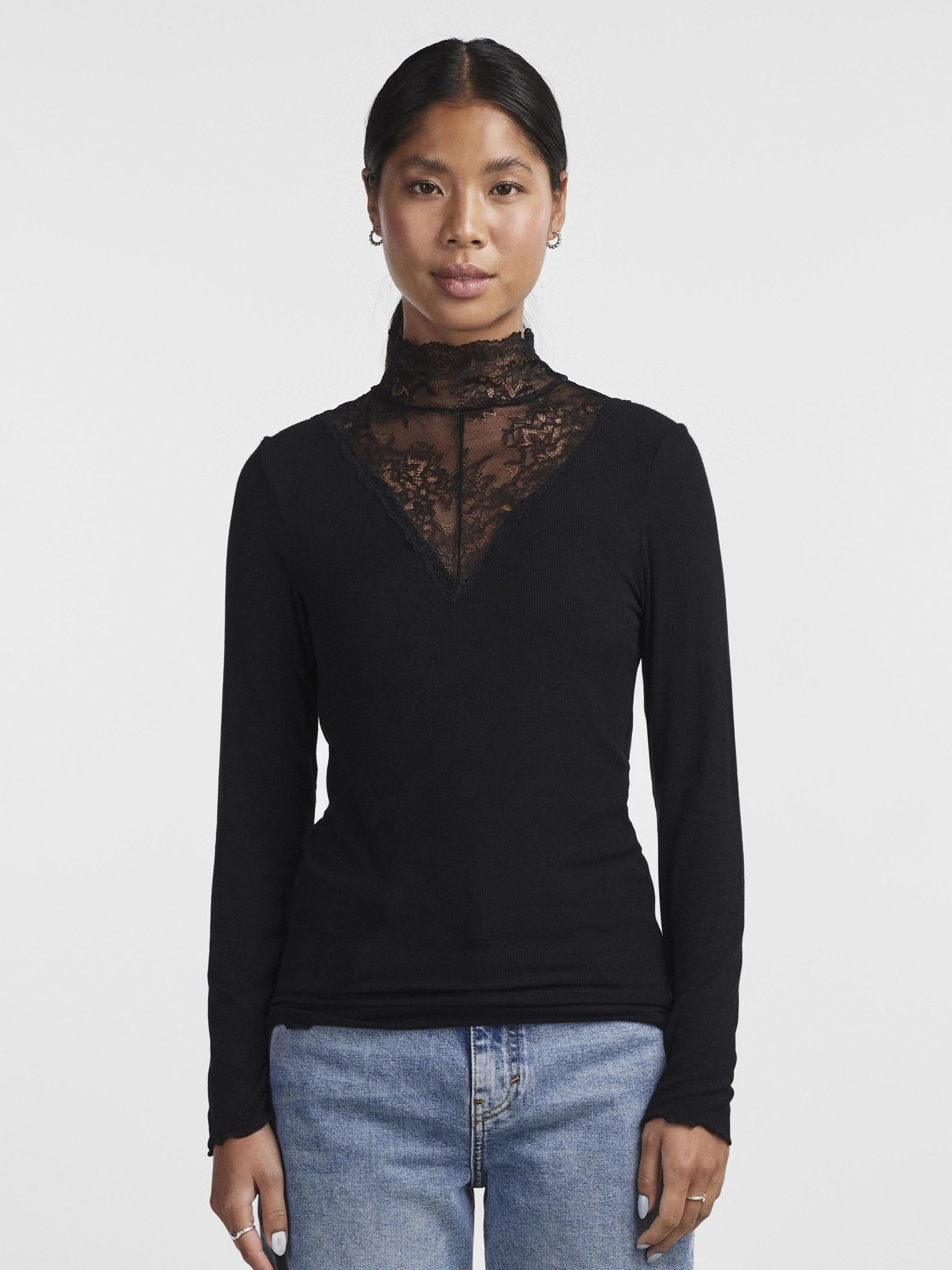 Pieces Pcsiri maglia collo alto donna S manica lunga