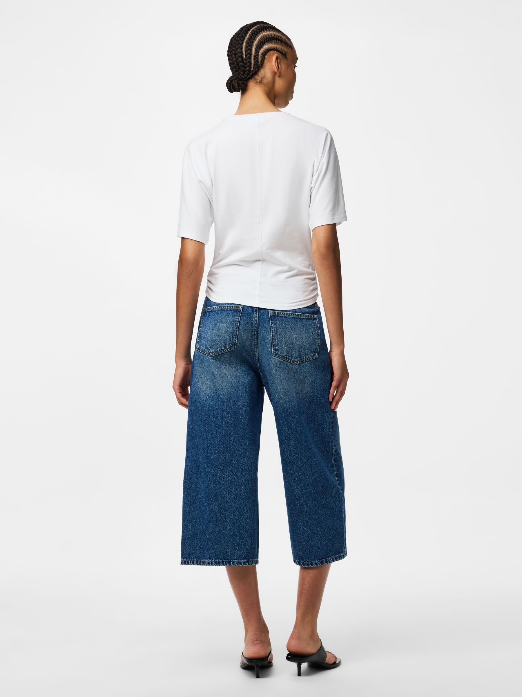 Pieces Pckate MW Culotte Jeans jeans donna 42-44 culotte