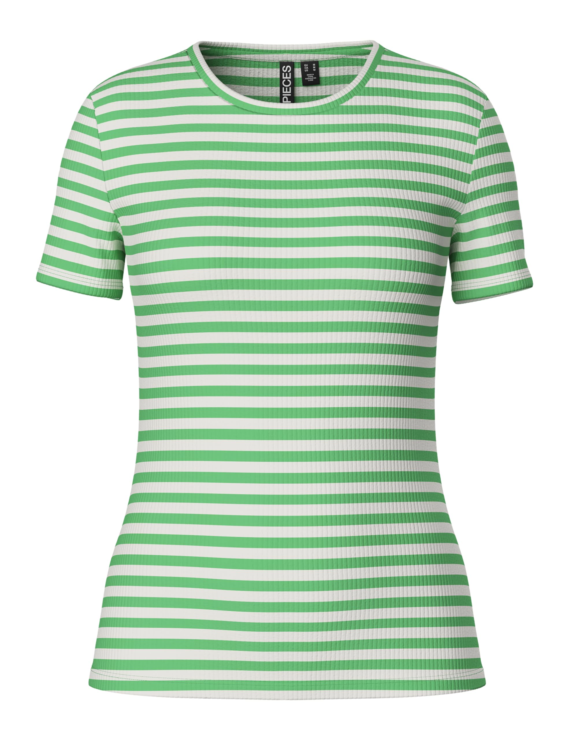 Pieces Pcruka SS Top Noos t-shirt donna a righe