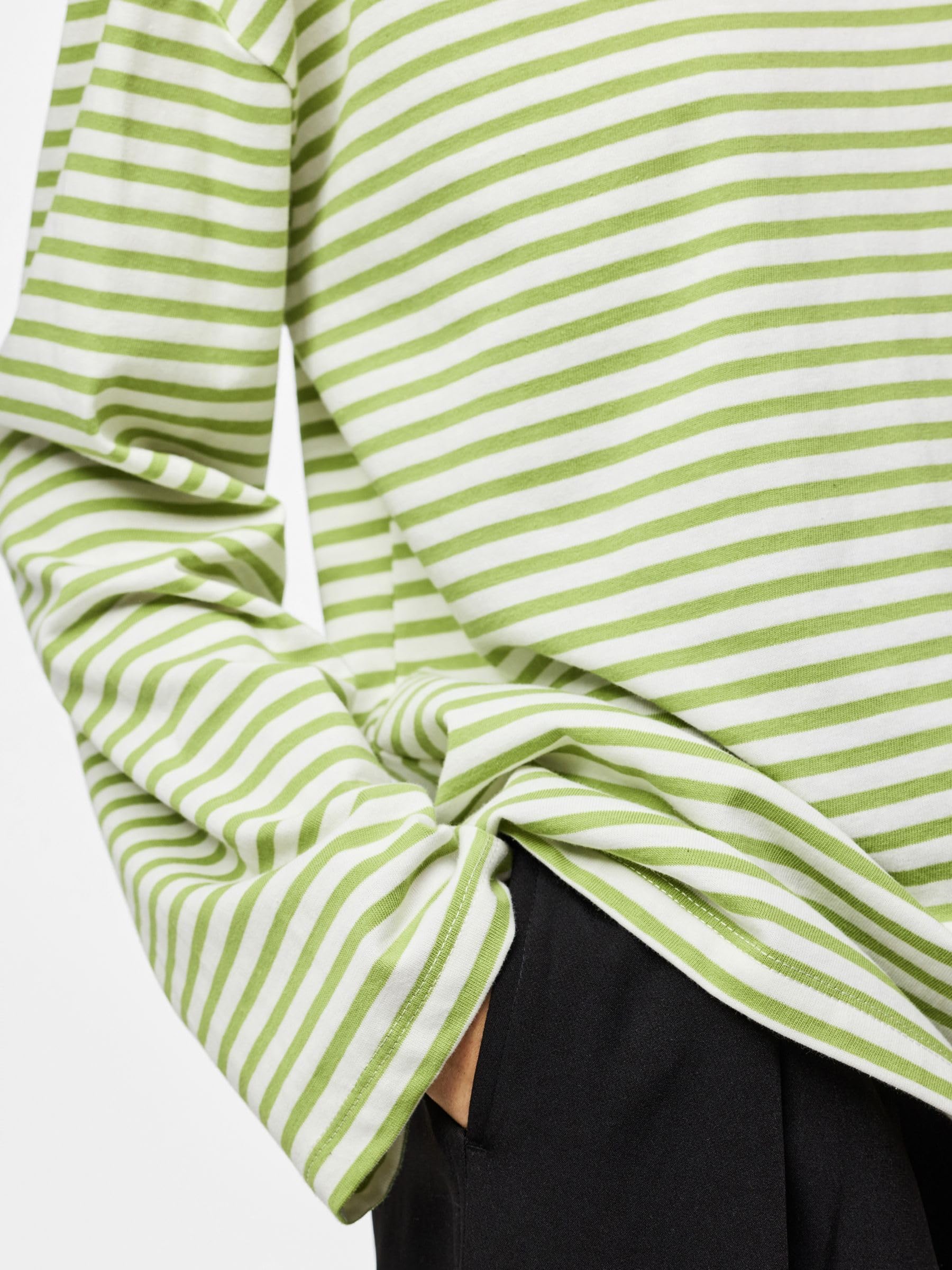 Pieces Sadie Long Sleeve T-Shirt XL maglia cotone oversize