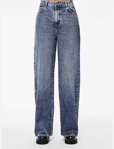 Pieces Pcselma HW Wide Jeans donna 27W/30L larghi