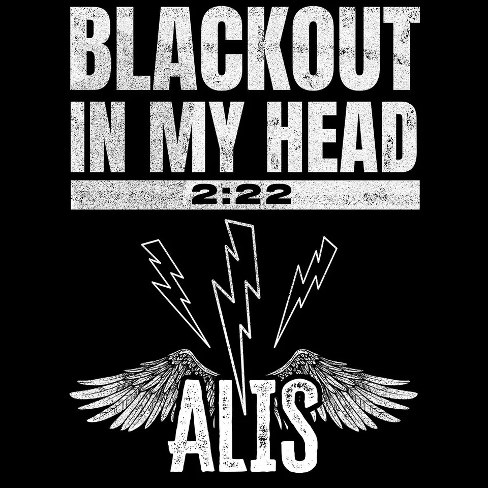 Matrix Music Store Alis Blackout In My Head t-shirt logo bianco cotone