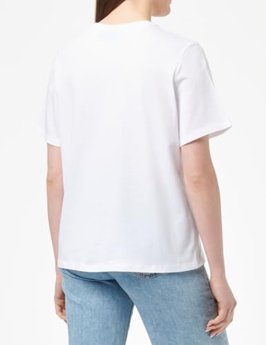Pieces Pcbanda t-shirt donna M bianco stampa Miami Beach