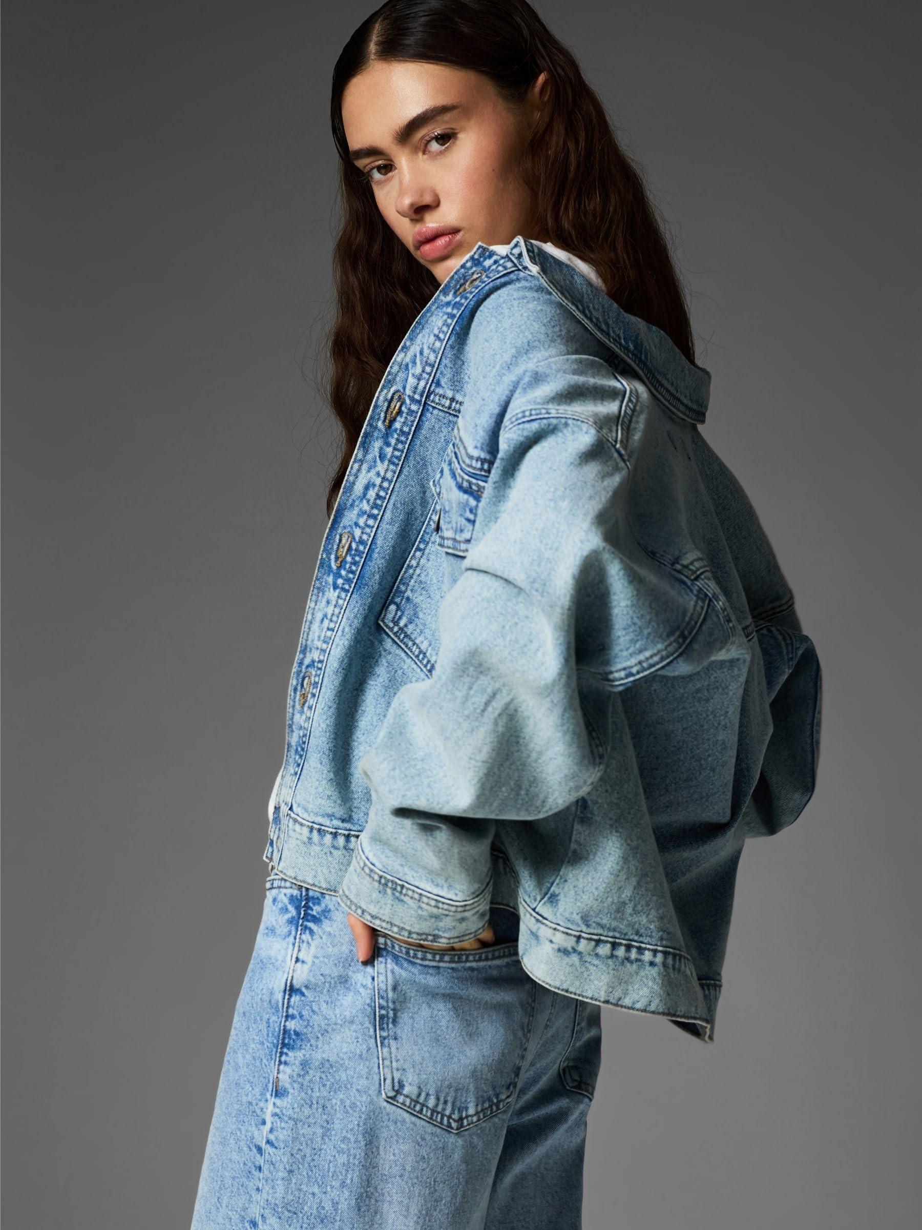 Pieces Pcelma Denim Noos Bc giacca jeans blu M vestibilità comoda