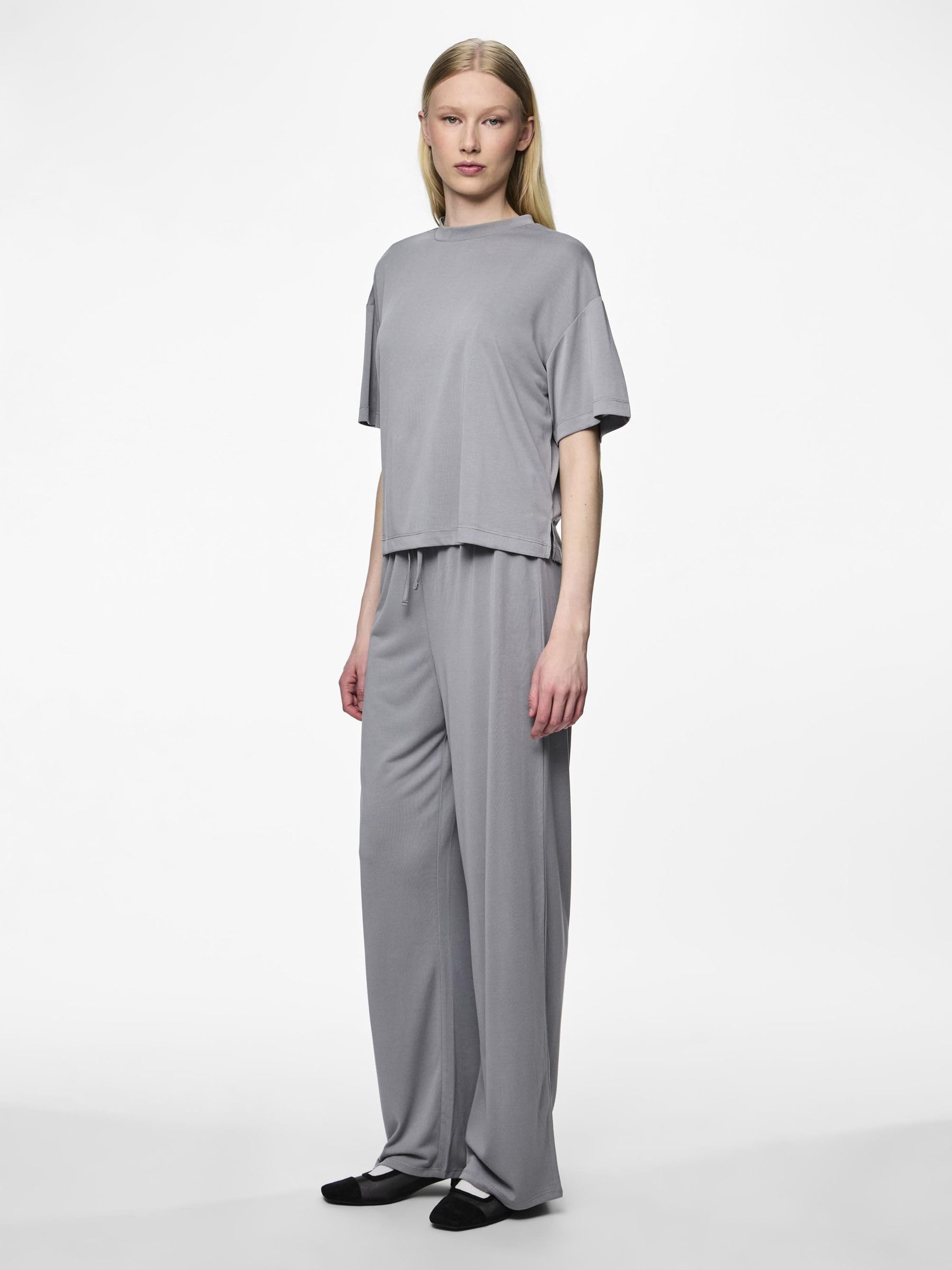 Pieces Pcanora pantaloni a gamba larga L