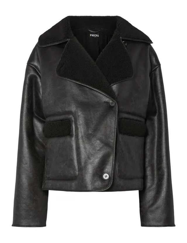 PIECES Pcjuno Pu Jacket Giacca Donna Taglia S