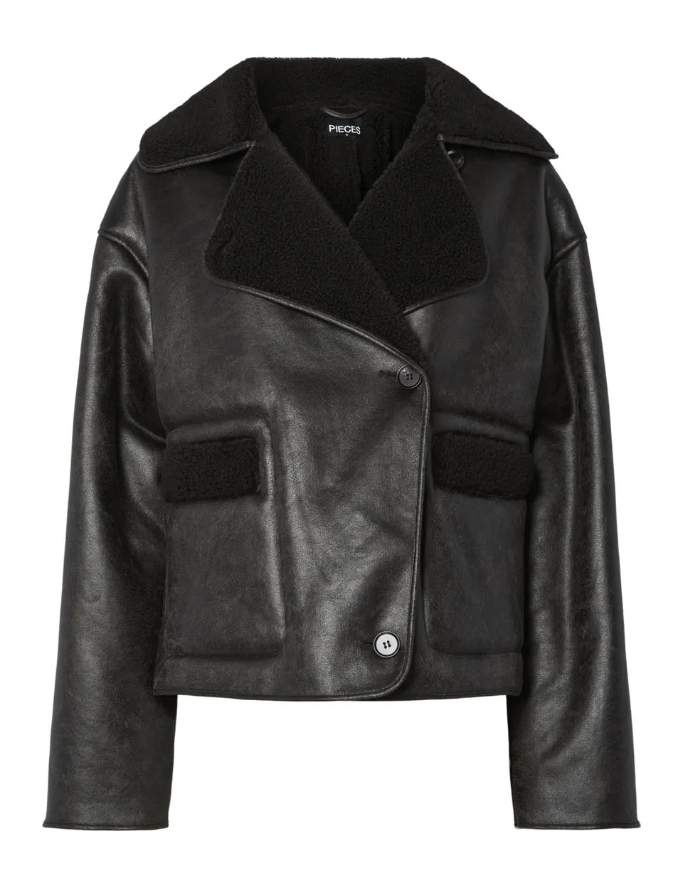 PIECES Pcjuno Pu Jacket Giacca Donna Taglia S