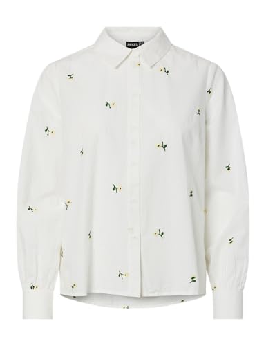 Pieces Pcgeneva LS Wvn BC camicia donna M manica lunga