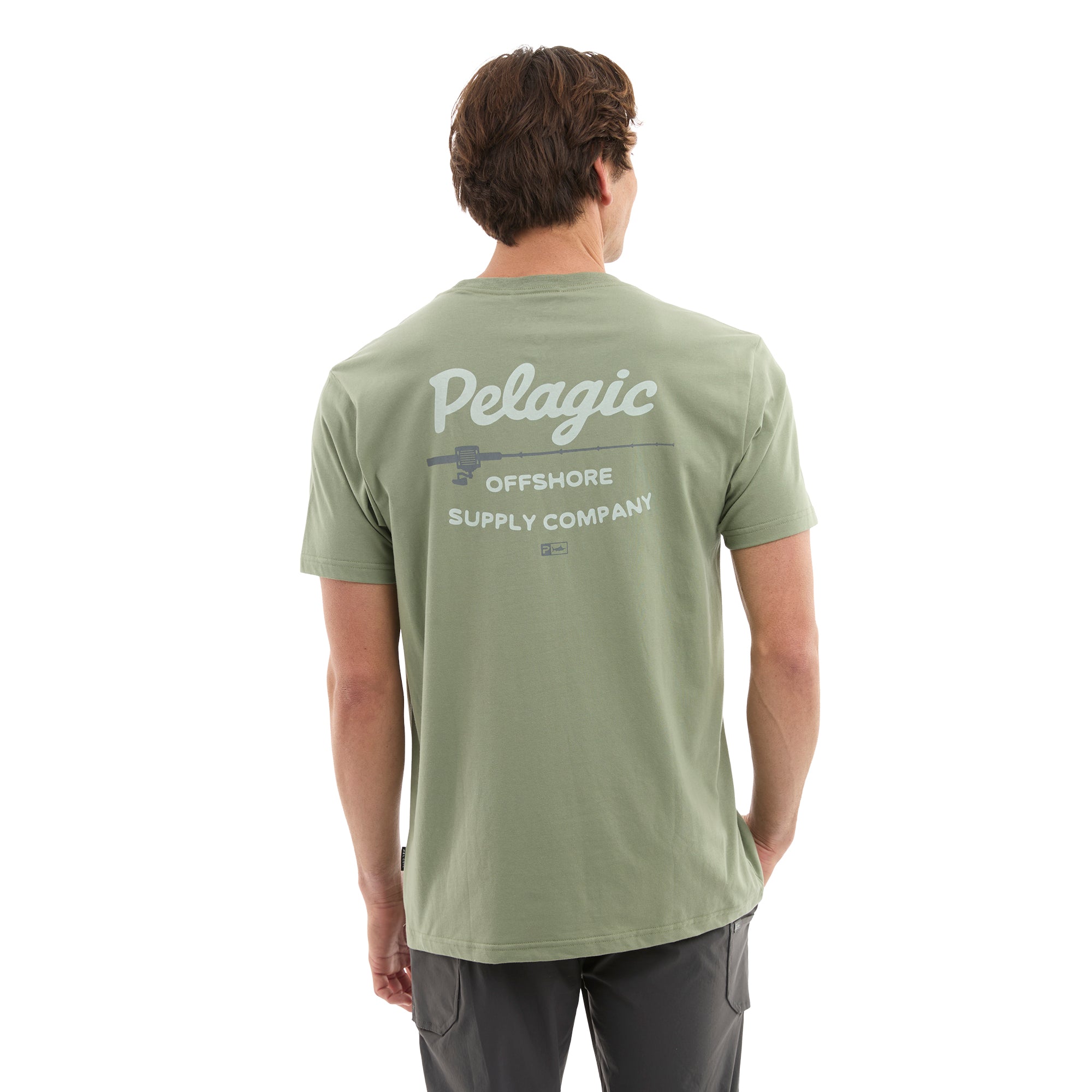 Pelagic Rodney t-shirt uomo Mangrove in cotone organico