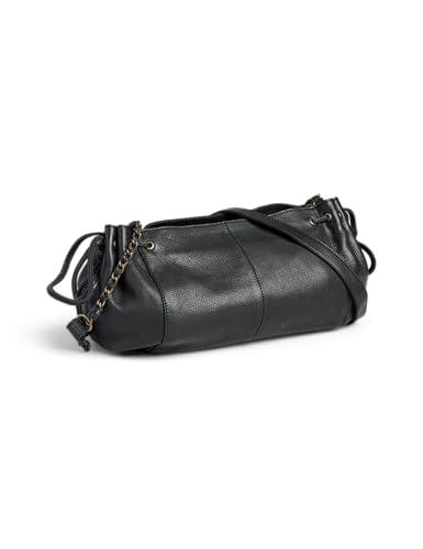 Pieces Pcpihanna borsa tracolla pelle nera da donna