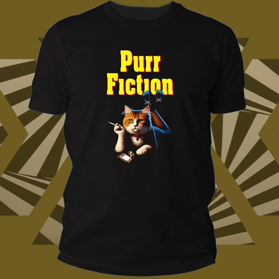 Cats Purr Fiction maglietta cotone unisex