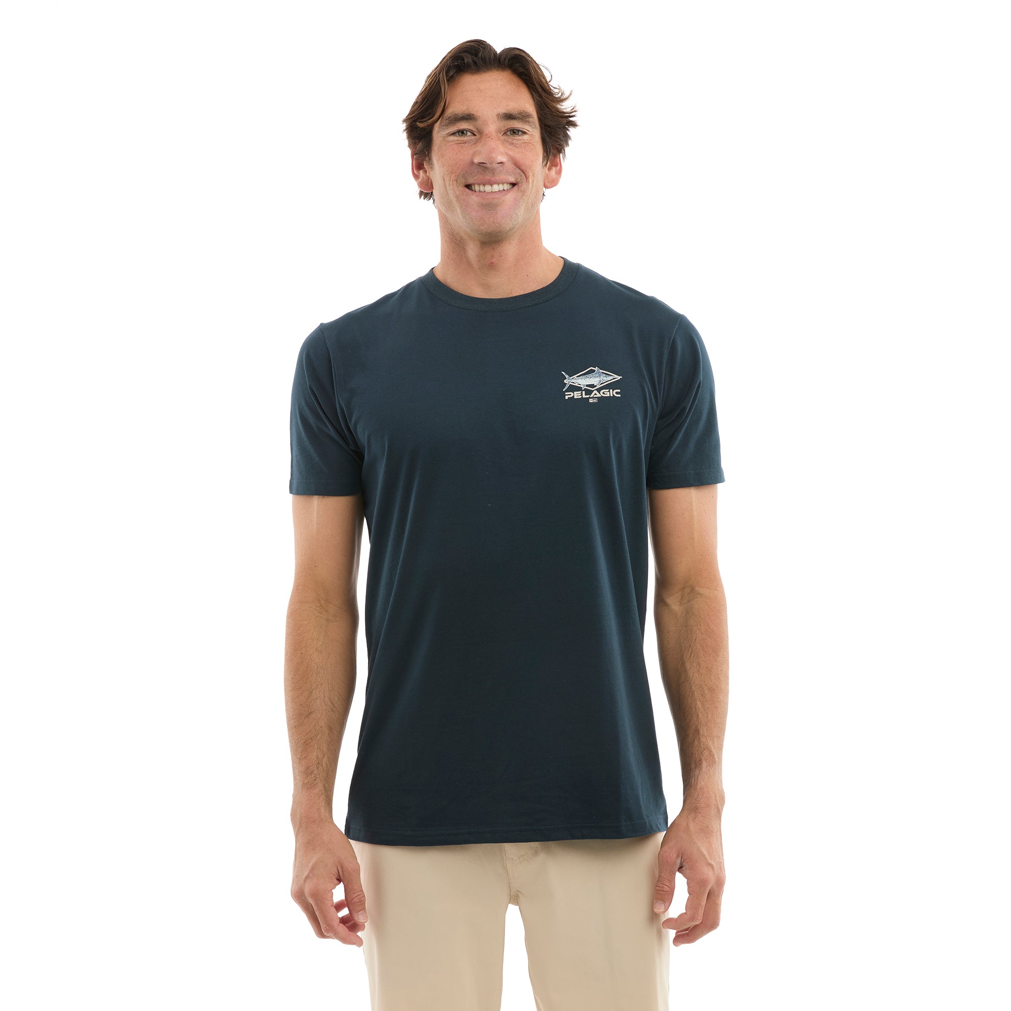 Pelagic Big Blue t-shirt uomo blu navy in cotone