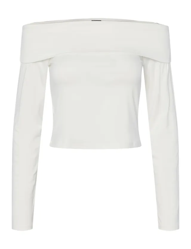 Pieces Pctuffe LS Top spalle scoperte donna taglia L
