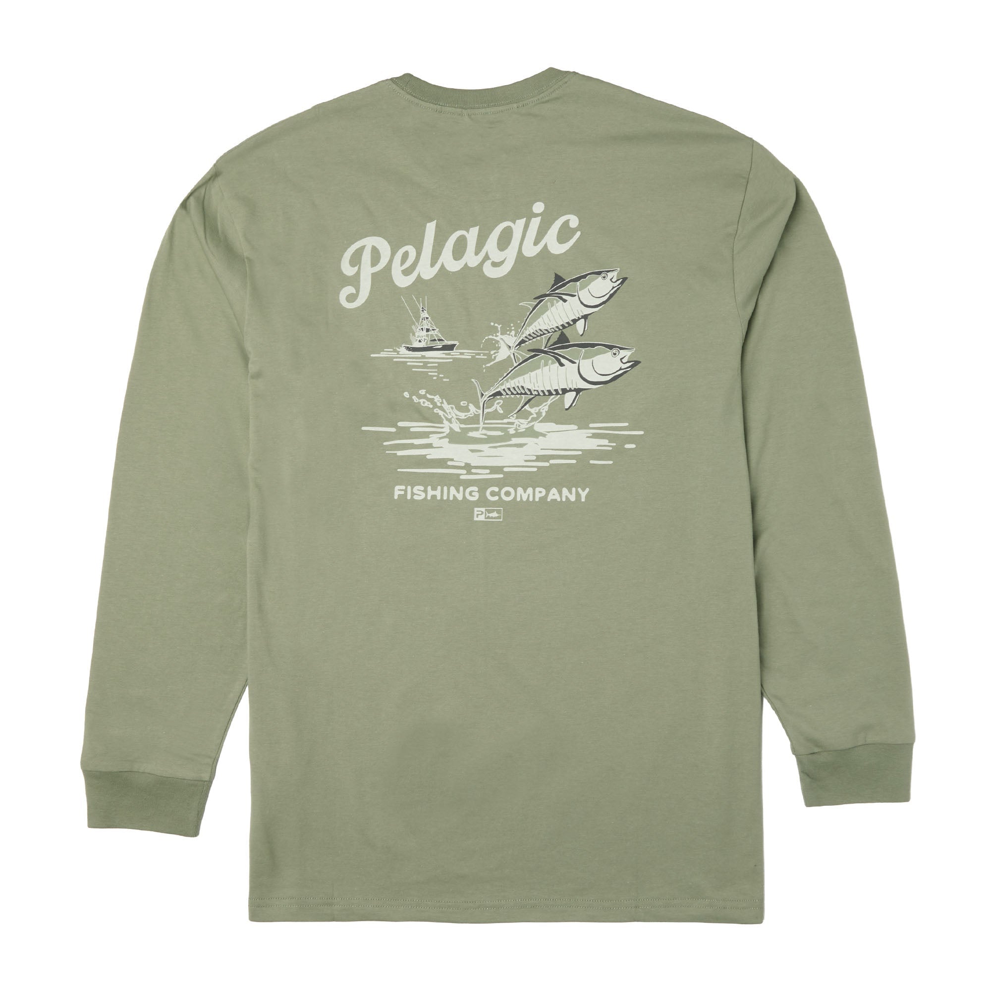 Pelagic Jumpers LS t-shirt mangrovia cotone