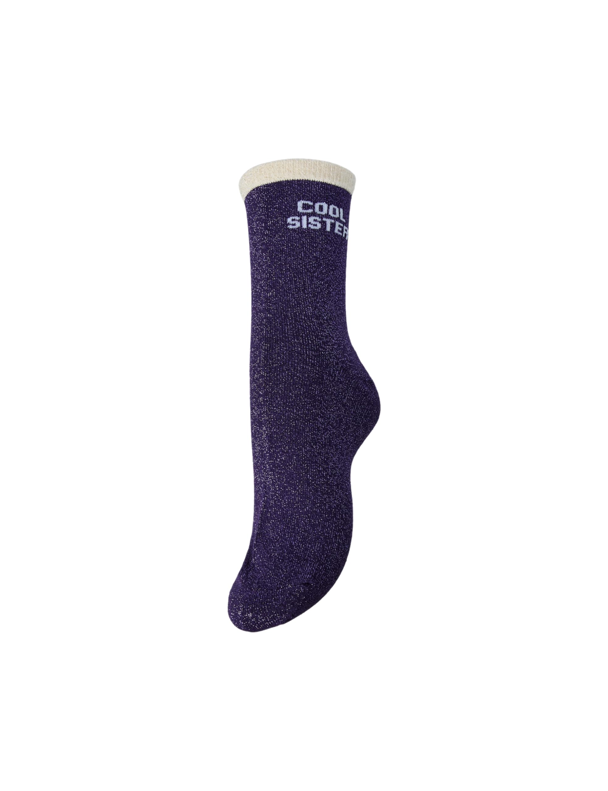 Pieces Pcsebby Glitter Detail Statement Sock FC calzini pesca