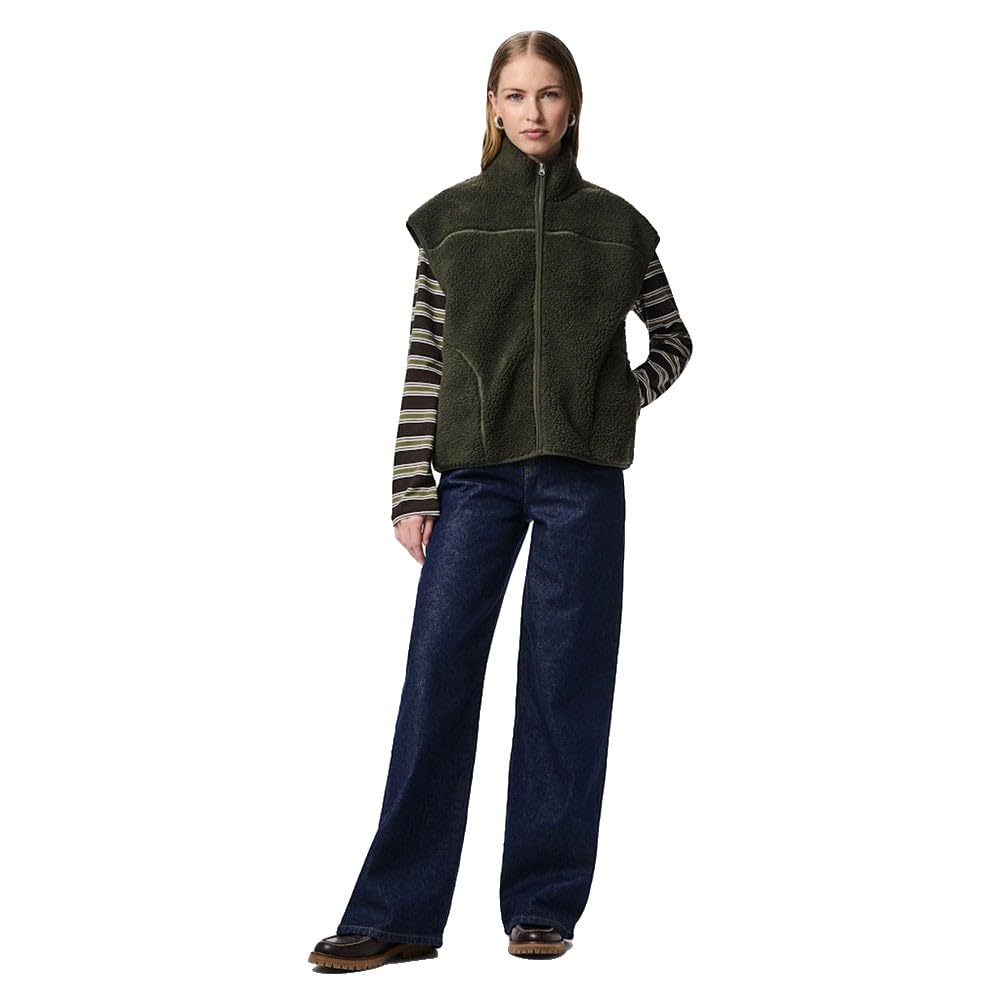 Pieces & Peace Sadia gilet pile donna 2XL con zip