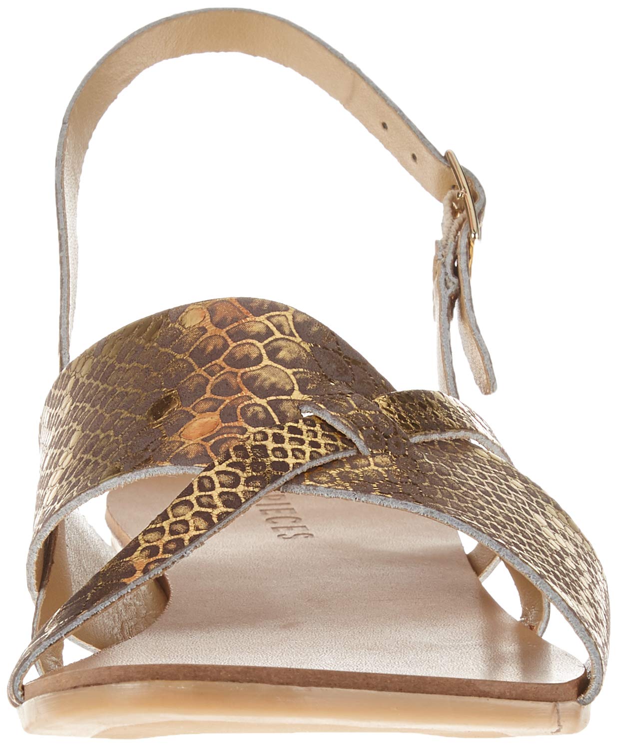 Pieces Psjoyce Leather sandali animalier donna