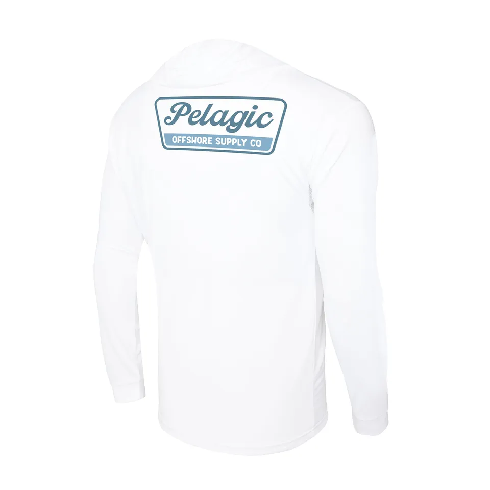 Pelagic Aquatek Dockline maglia pesca UPF 50+ bianca