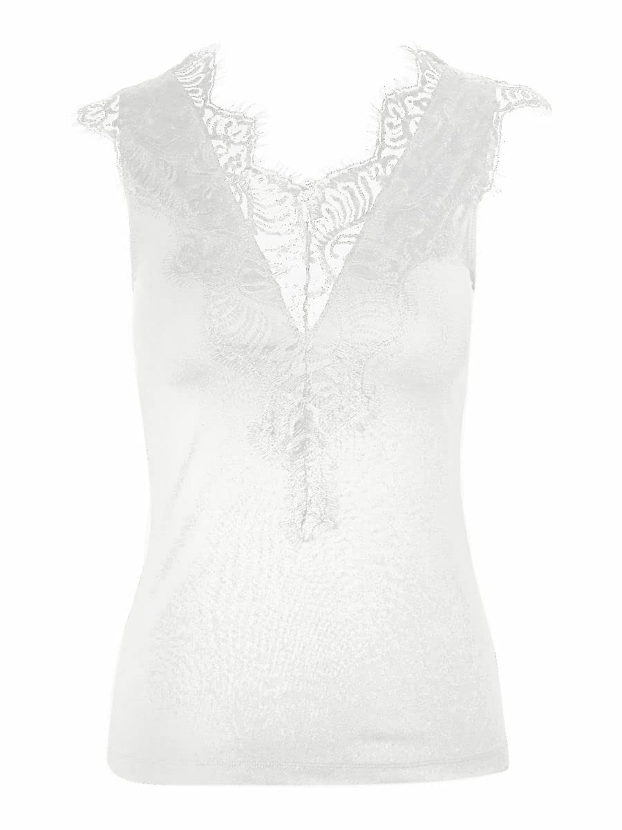 Pieces Pcilu SL Top Noos top pizzo Mocha Bisque