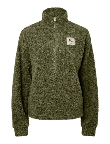 Pieces Pckatty Teddy giacca mezza zip donna