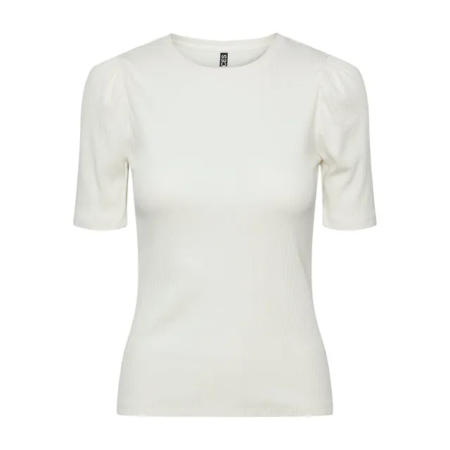Pieces Pcruka Puff Top t-shirt donna maniche corte