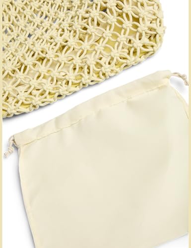 Pieces Pcganna Crochet Shopper French Vanilla