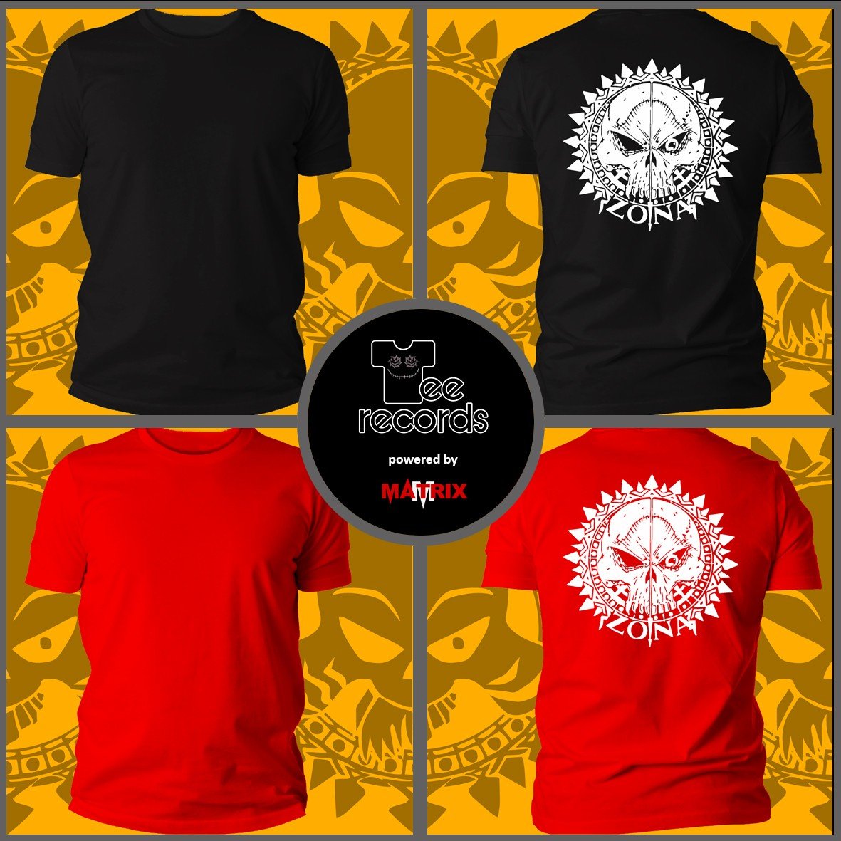 Matrix Music Store Zona 93 White Logo t-shirt cotone organico