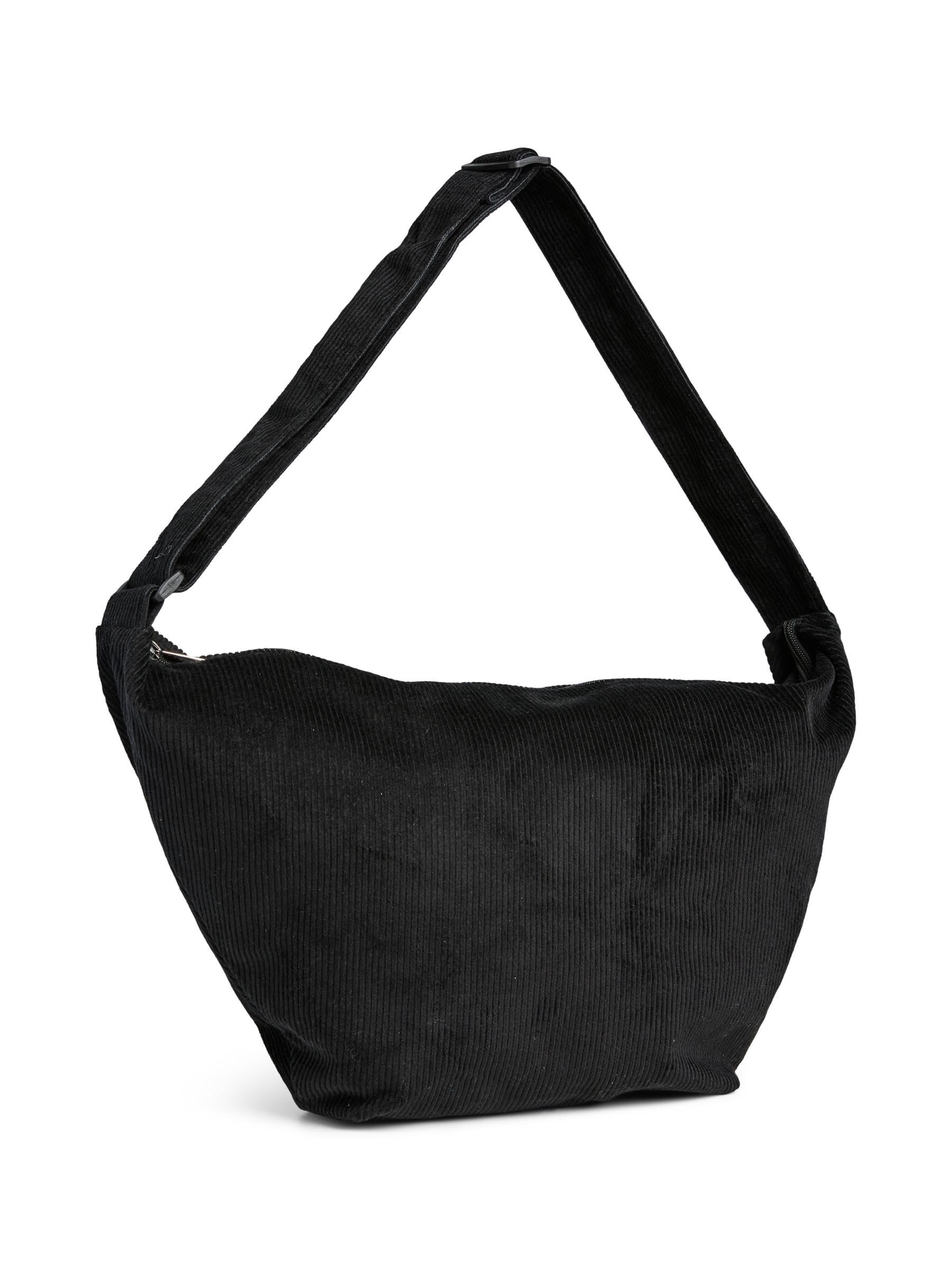 PIECES Pcamanda XL Corduroy Marsupio Donna Nero