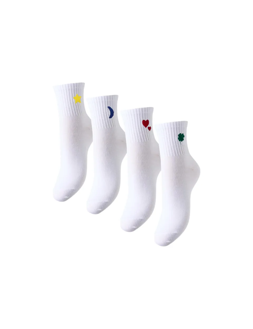 Pieces Pcmova calzini bianchi 4 paia taglia unica