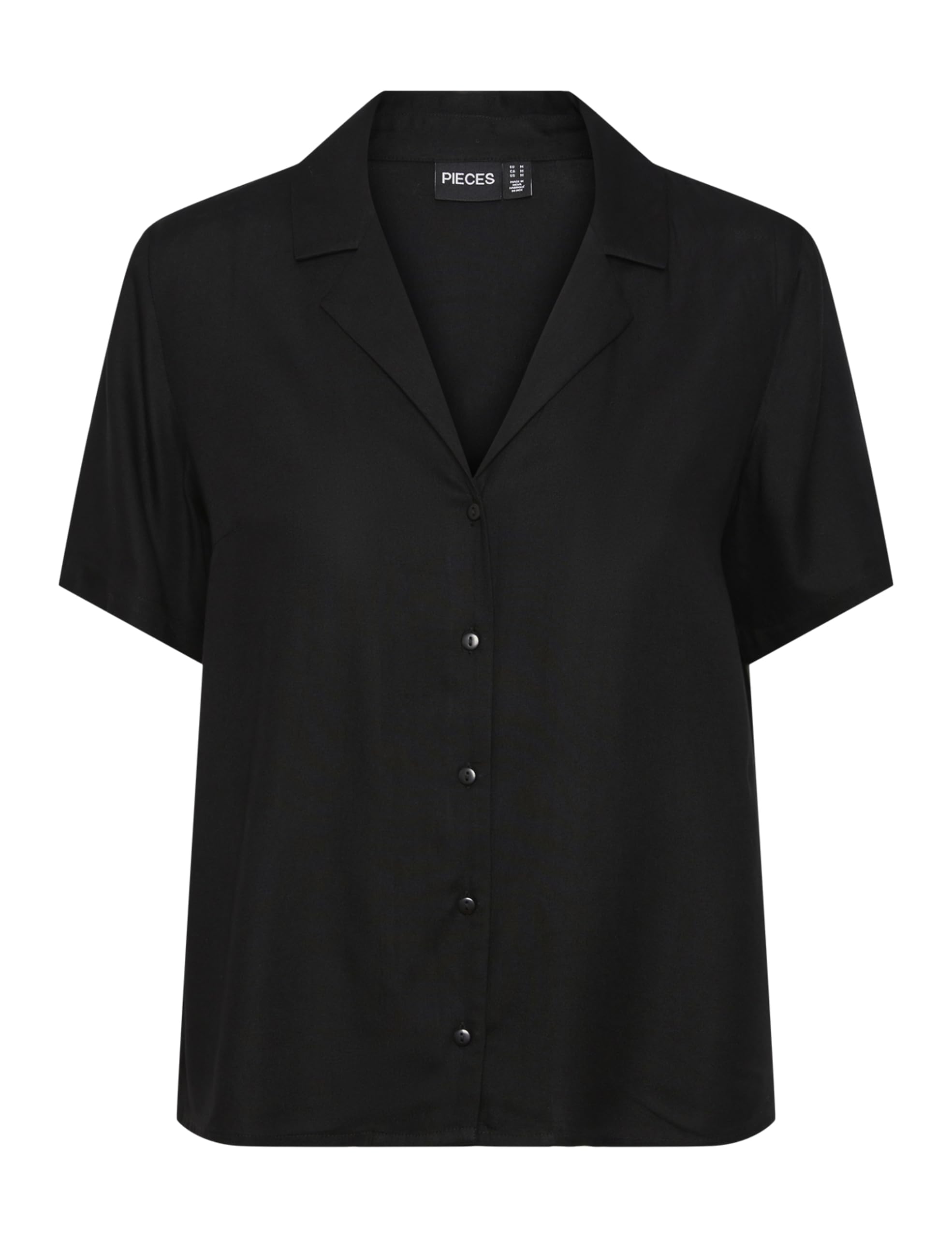 Pieces PCTALA camicia manica corta nero uso quotidiano