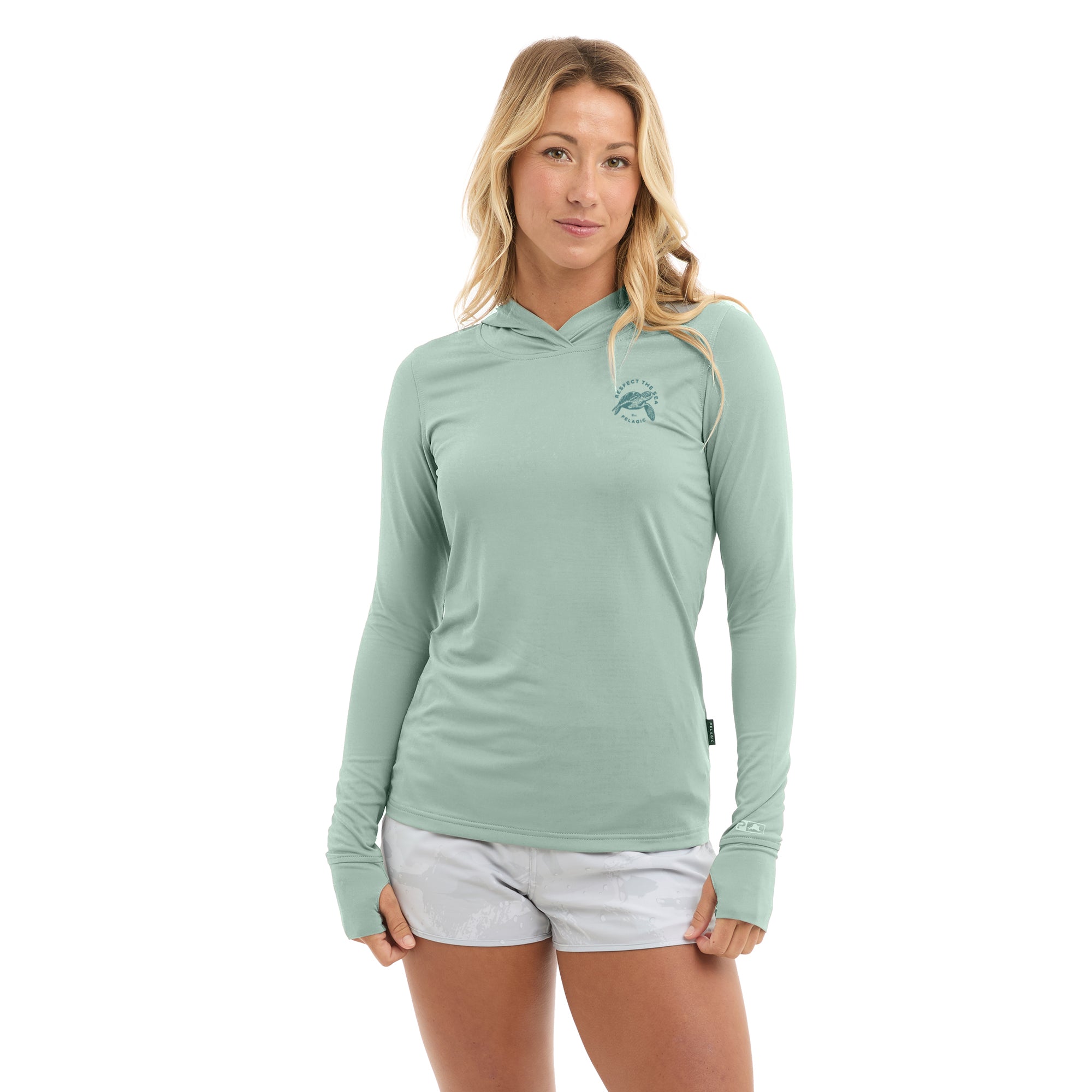 Pelagic Aquatek Respect maglia donna Sage UPF 50+