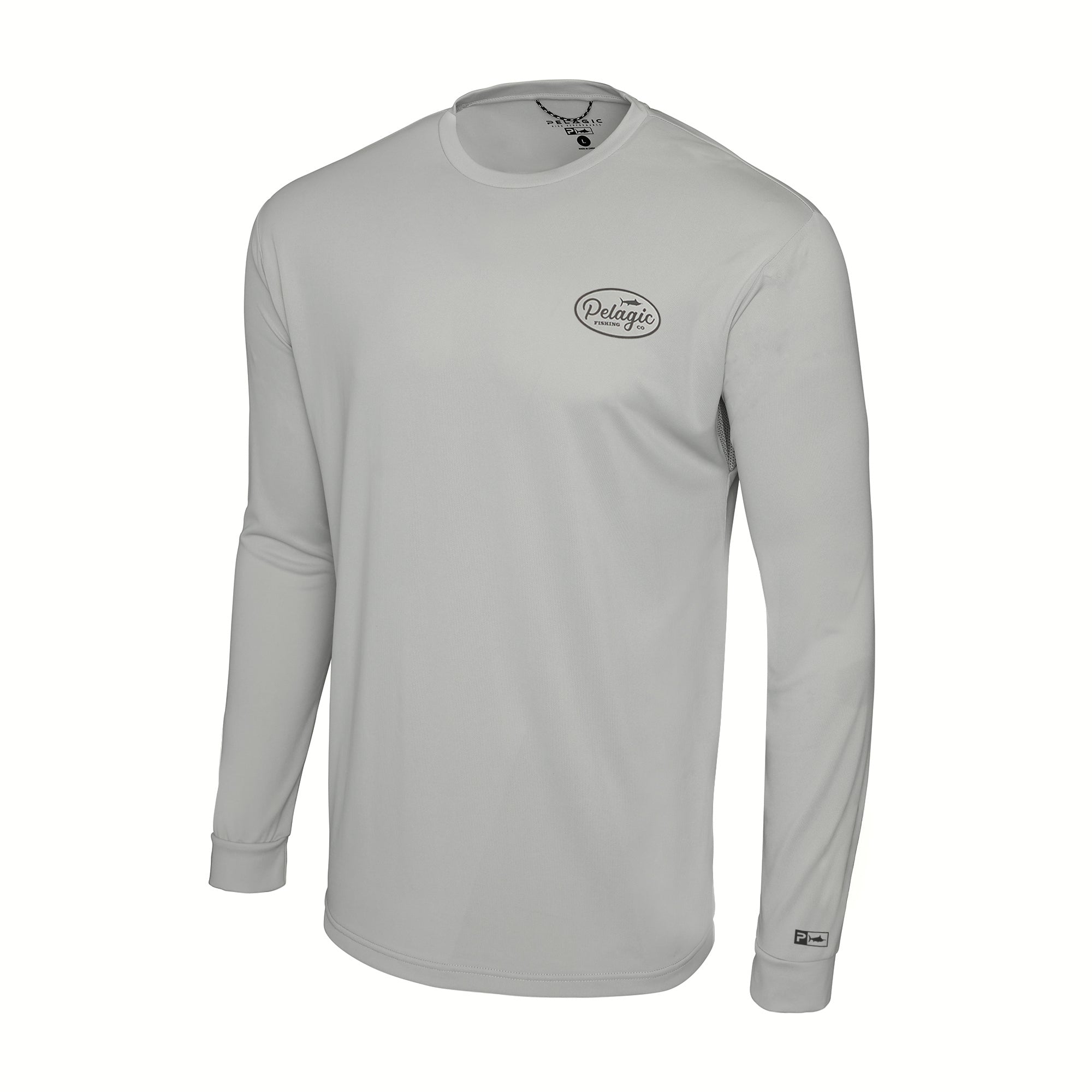 Pelagic Aquatek Circled maglia pesca grigia UPF 50+