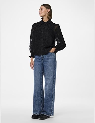 Pieces Pcpina LS Shirt camicia donna maniche lunghe