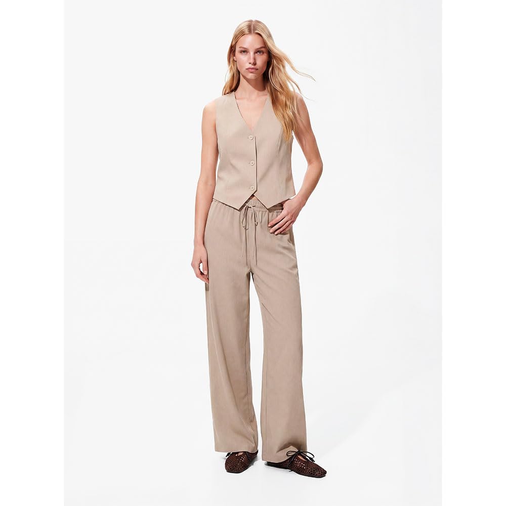 Pieces Bosella Wide Leg pantaloni donna 2XL vita alta