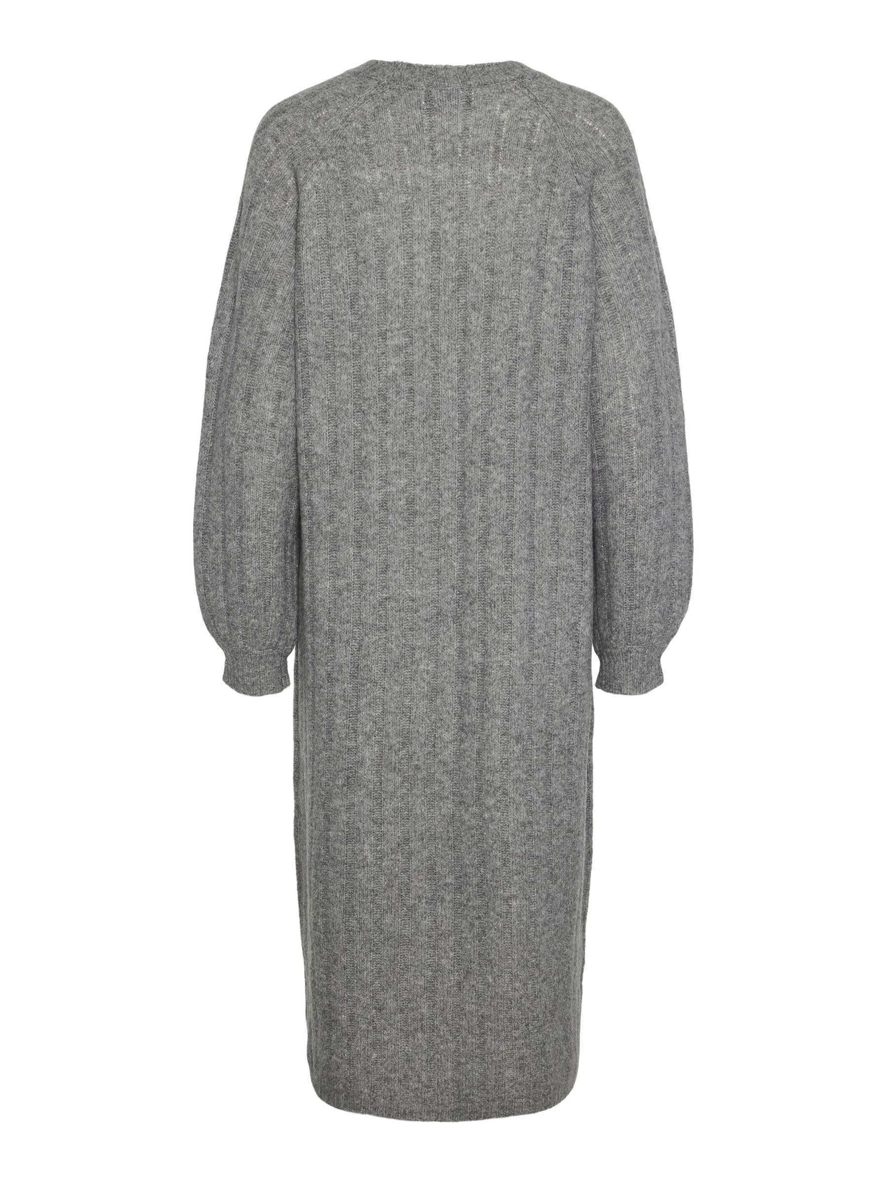 Pieces PCMaggy abito in maglia donna grigio melange