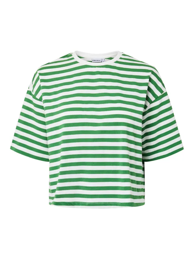 Pieces Pcpadie 2/4 Boxy Tee T-Shirt Donna Cotone