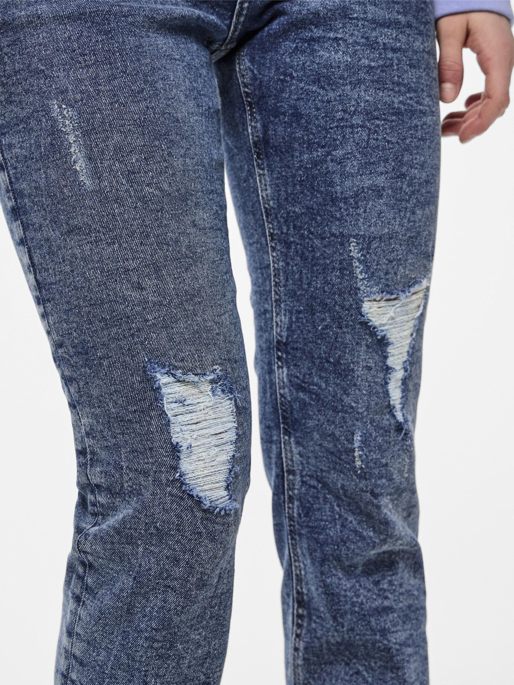 PIECES Pcbella HW Tap DEST Ank Mb406 jeans donna 25W/30L vita alta